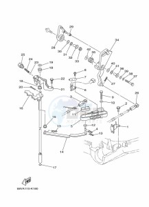 F115AETX drawing THROTTLE-CONTROL