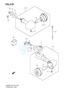 VZ800 (E3-E28) MARAUDER drawing TURNSIGNAL FRONT & REAR LAMP (VZ800Z K9)