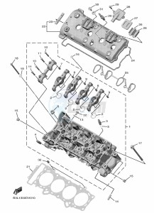 YZF1000 YZF-R1 (B3L7) drawing CYLINDER HEAD