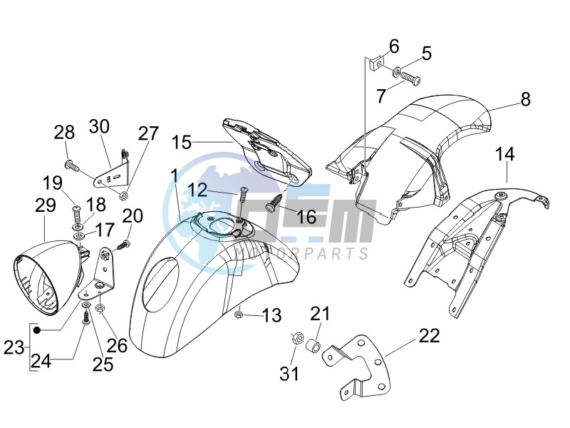 Wheel housing - Mudguard