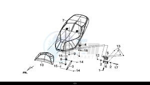 GTS 300I ABS (LN30W9-EU) (L7-M0) drawing DOUBLE SEAT / GTS 300I ABS (LN30W9-EU) (L7-M0)