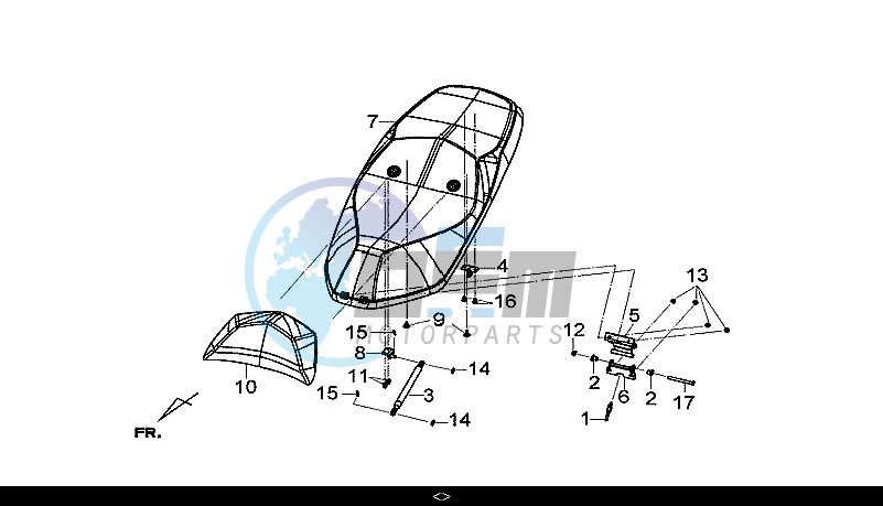 DOUBLE SEAT / GTS 300I ABS (LN30W9-EU) (L7-M0)