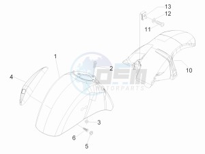 GTS 250 ie China drawing Wheel housing - Mudguard