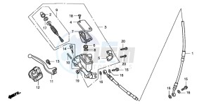 CR125R drawing FR. BRAKE MASTER CYLINDER