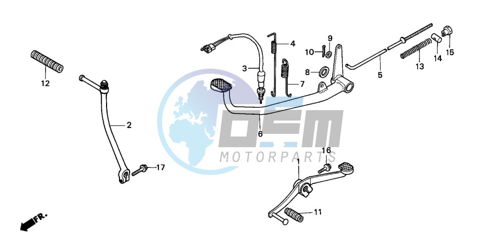 PEDAL/KICK STARTER ARM