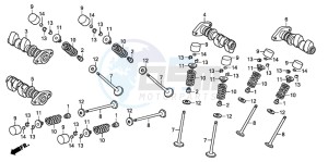 XL1000V drawing CAMSHAFT/VALVE