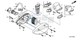 VT750C2BB Shadow E drawing AIR CLEANER