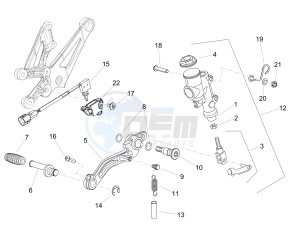 RSV4 1000 RACING FACTORY E4 ABS (NAFTA) drawing Rear master cylinder