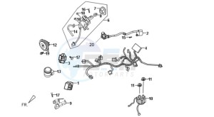 FIDDLE II 50 25KMH NEW ENGINE drawing WIRING HARNASS