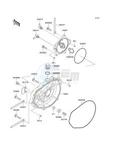 JT 900 E [900 STX] (E1-E2) [900 STX] drawing ENGINE COVER-- S- -