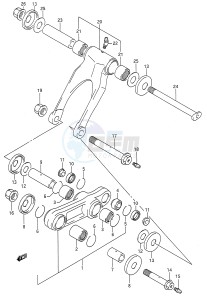 RMX250 (E28) drawing CUSHION LEVER (MODEL K L)