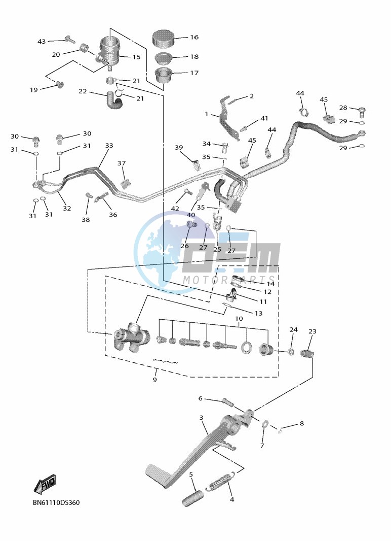 REAR MASTER CYLINDER