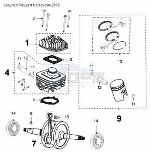 FIGHT 3 A ICE BLADE drawing CRANKSHAFT AND CYLINDER