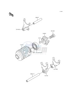 KX 125 J [KX125] (J2) [KX125] drawing CHANGE DRUM_SHIFT FORK