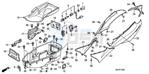 FES150A9 Europe Direct - (ED / ABS) drawing BODY COVER/LUGGAGE BOX