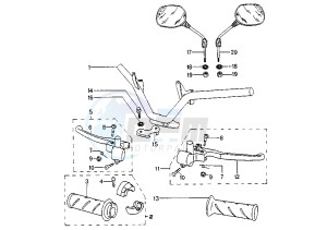 ZENITH N - 50 cc drawing STEERING HANDLE