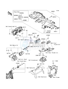 ZX 600 R [NINJA ZX-6R MONSTER ENERGY] (R9FA) R9F drawing CHASSIS ELECTRICAL EQUIPMENT