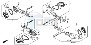 CBR600RR9 Korea - (KO / MK) drawing WINKER (3)