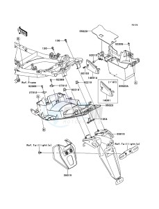 ER-6n ABS ER650B6F GB XX (EU ME A(FRICA) drawing Rear Fender(s)