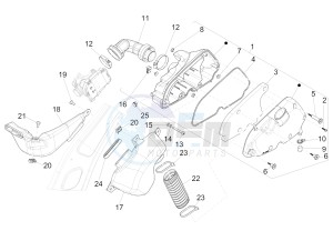 125 4T 3V ie Primavera (APAC) drawing Air filter