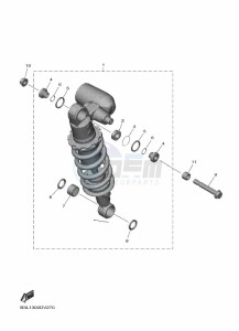 YZF1000W-B YZF-R1 (B3L9) drawing REAR SUSPENSION