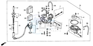 SFX50SMM drawing CARBURETOR