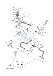 YFM700FWAD YFM70GPAJ GRIZZLY 700 EPS (B1AD) drawing REAR MASTER CYLINDER