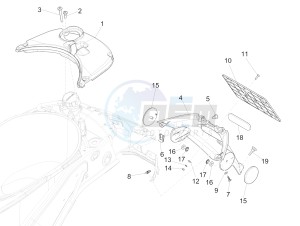 PRIMAVERA 50 4T-3V NOABS E4 (EMEA) drawing Rear cover - Splash guard