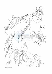 MWS150-A TRICITY 155 (BB8N) drawing SEAT