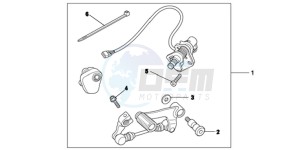 NC700XAC drawing KIT,DCT PEDALSHI F