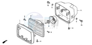 CG125M drawing HEADLIGHT (2)