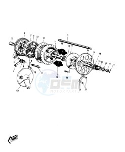 G31 M [CENTURION] (-M) 100 [CENTURION] drawing REAR HUB_BRAKE