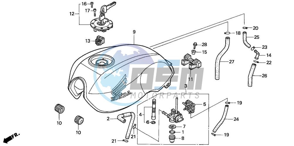 FUEL TANK (CB750F2)