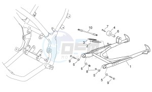 RX-SX 50 drawing Central stand Enduro