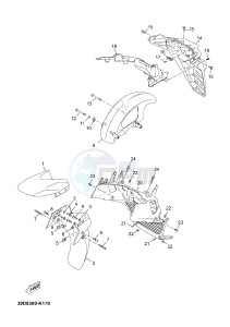 YP125R X-MAX125 X-MAX125 (2ABG 2ABG) drawing FENDER