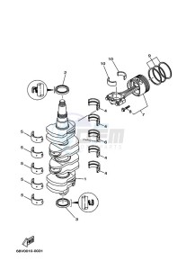 F115AETX drawing CRANKSHAFT--PISTON