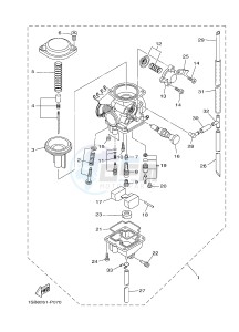 XTZ125E (1SBB) drawing CARBURETOR