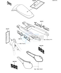 KX 500 B [KX500] (B1) [KX500] drawing LABELS