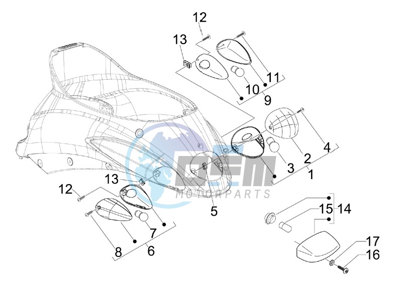 Rear headlamps - Turn signal lamps