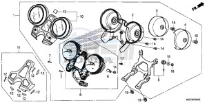 CB1100CAH UK - (E) drawing METER