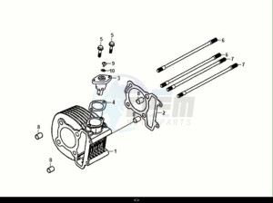 JET 14 125 AC (XC12W2-EU) (E5) (M1) drawing CYLINDER