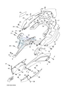 YP400R X-MAX 400 X-MAX (1SDB 1SDB 1SDB) drawing SIDE COVER