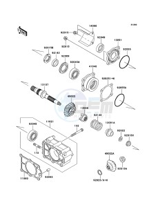 MULE 3010 DIESEL 4x4 KAF950-B3 EU drawing Bevel Gear Case