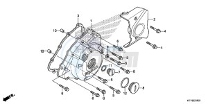 CBR125RF CBR125R 2ED - (2ED) drawing LEFT CRANKCASE COVER