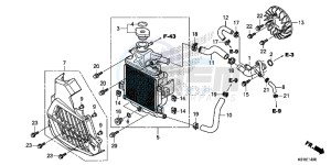 SH125DE SH125D UK - (E) drawing RADIATOR