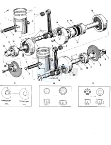 A1 250 SAMURAI drawing CRANKSHAFT_PISTONS A1_A1SS