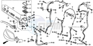 XL700VA9 Europe Direct - (ED / ABS SPC) drawing FR. BRAKE MASTER CYLINDER (ABS)