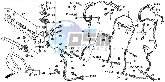 FR. BRAKE MASTER CYLINDER (ABS)