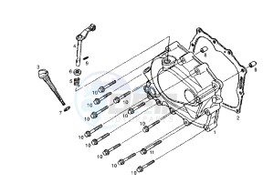 SENDA SM - 125 drawing CLUTCH COVER