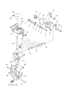 YFM450FWAD YFM450PHE GRIZZLY 450 EPS (2LC6 2LC7) drawing SHIFT SHAFT